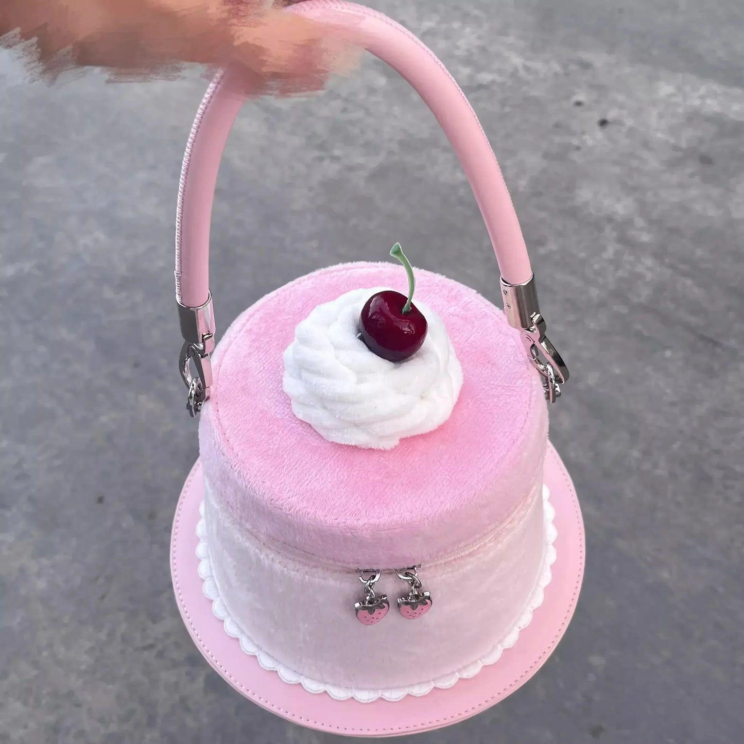 Kawaii Lolita Cute Handbag Cake 🎀🍰 - Adorable Polyester Accessory!