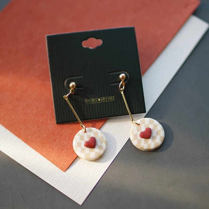 Whimsical Floral Christmas Earrings Set Handmade Polymer Clay Dangles Multicolor Palette For Women 🎄✨