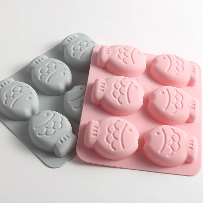 Cute Round Fish Shape Silicone Molds For DIY Soap And Candles 🐟✨