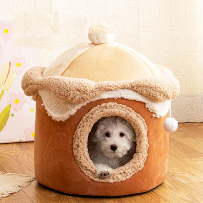 ✨ Cozy Cat & Pup Paradise 🐾 - Ice Cream Tent Bed! 🍦🐶💖