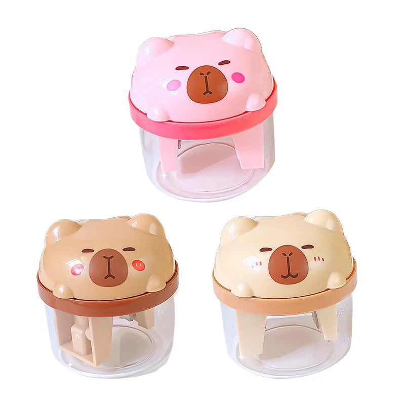 Kawaii Capybara Pencil Sharpener 🐾✏️ | Adorable Portable Mini Manual Sharpener for School & Office 🎒✨