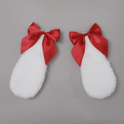 Lolita Bunny Ears Hairpin Cosplay Headwear For Women Anime Halloween 🐰🎀