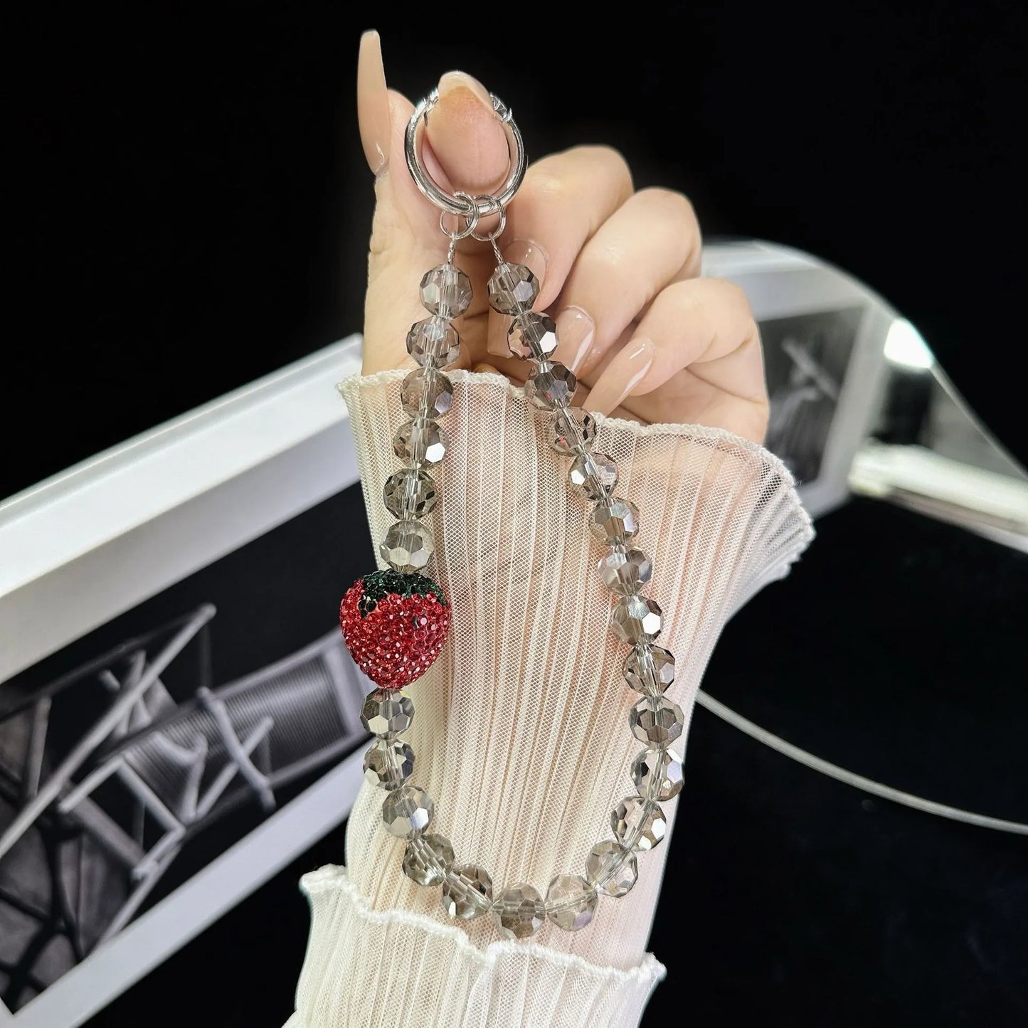 Boutique Bead Phone Charm Wrist Strap For Travel Photos Handheld 📱✨