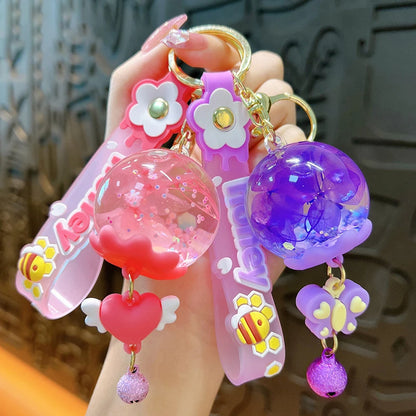 Charming Flower Power 🌼✨ Dreamy Chime Keychain for Sweet Souls! 💖🗝️ - Pixie Quill