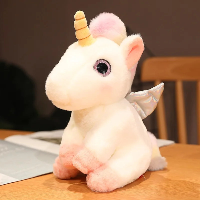 Colorful Unicorn Plush Toy 25cm Cute Cartoon Soft Stuffed Doll Gift For Kids CE Certified 🦄🧸✨