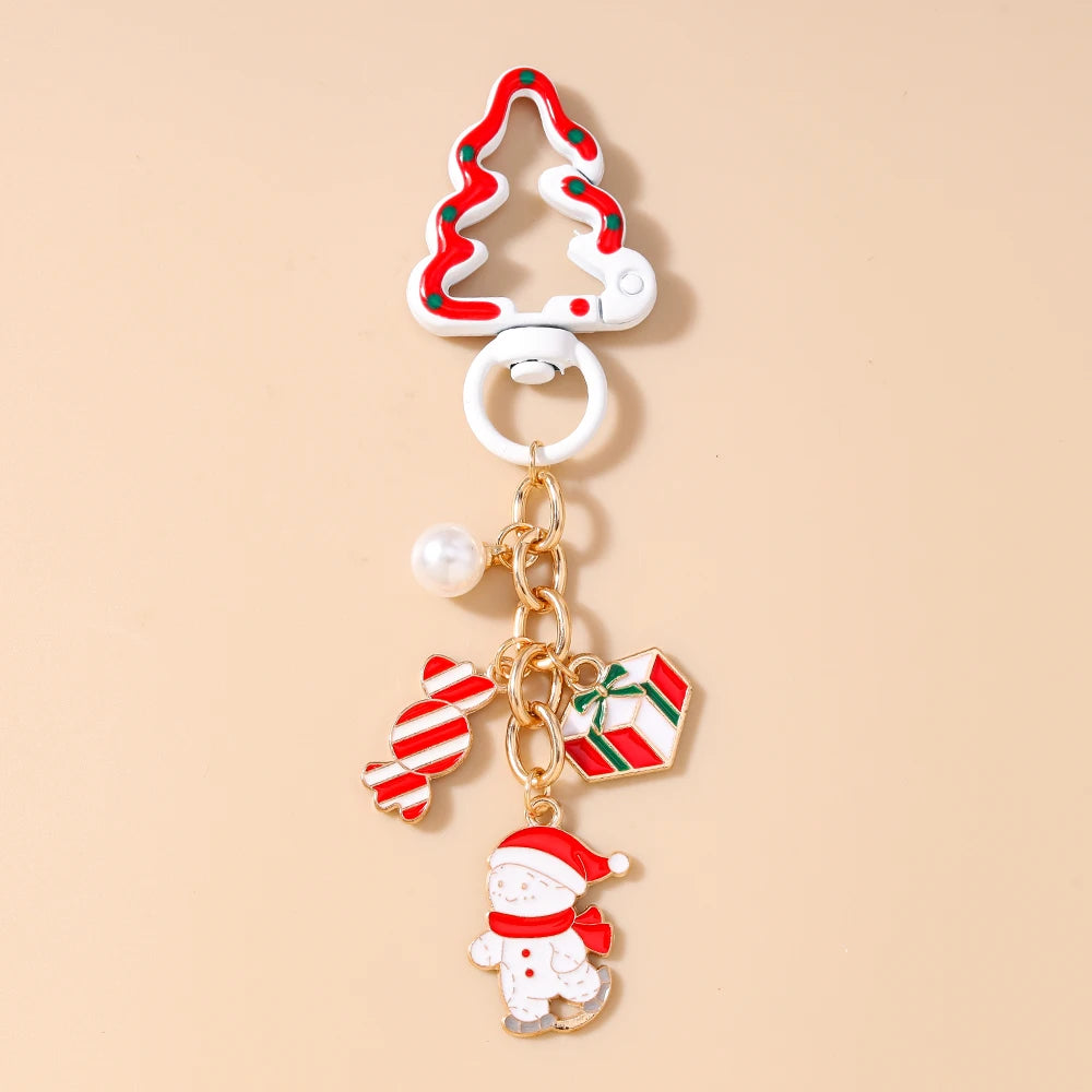 Cute Snowman Christmas Keychain For Women Girls Gift 🎄⛄✨