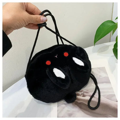 Kawaii Plush Rabbit Crossbody Bag 🐰✨ Cute & Cozy Messenger Purse for Kids!