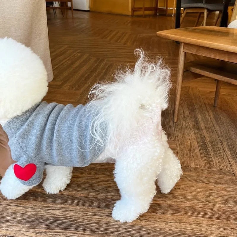 🐾 Cozy Cutie Doggie Pullover ✨ Sweet Solid Color Winter Wear for Pups! 🌈
