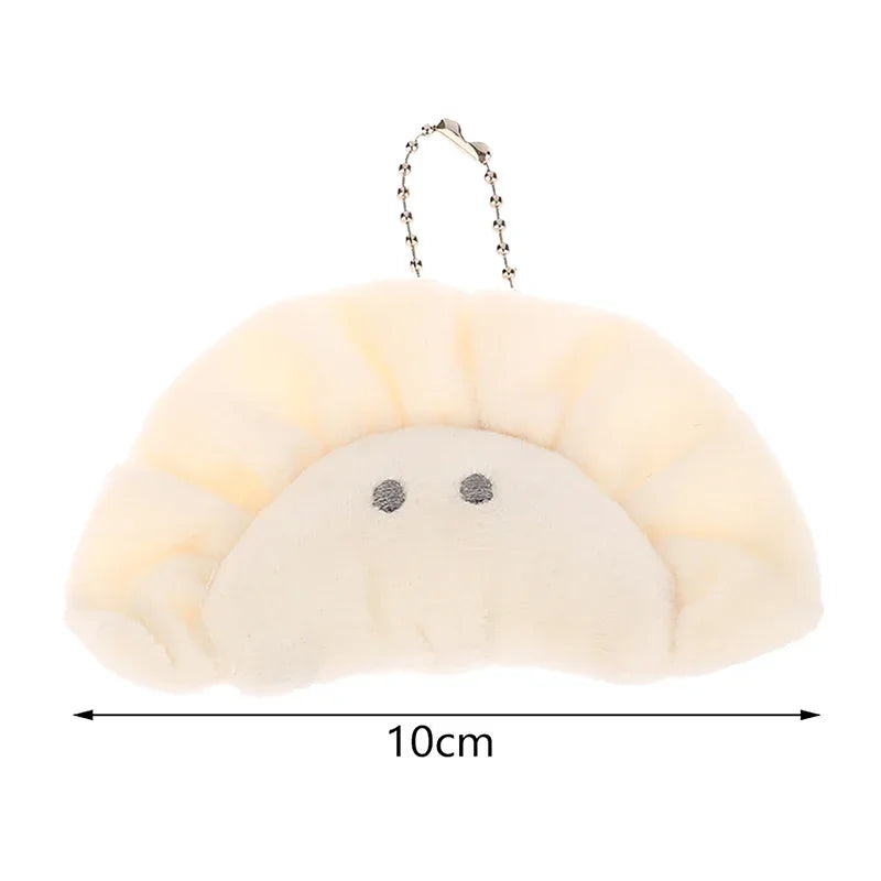 🍥 Adorable Dumpling Plush Keychain 🌟 Soft & Cuddly Bag Buddy for Food Lovers! 🎒✨ - Pixie Quill