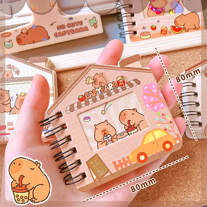 🐾 Adorable Capybara Notebook 📚 - Fun Mini Diary for Kids ✏️✨ - Pixie Quill