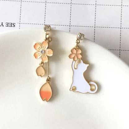 🐱✨ Playful Cat Balloon Stud Earrings 🎈💕 - Cute & Charming Jewelry for All Ages 🎉🌟