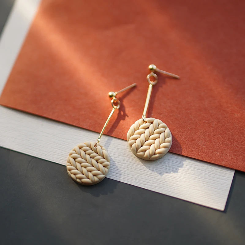 Whimsical Floral Christmas Earrings Set Handmade Polymer Clay Dangles Multicolor Palette For Women 🎄✨