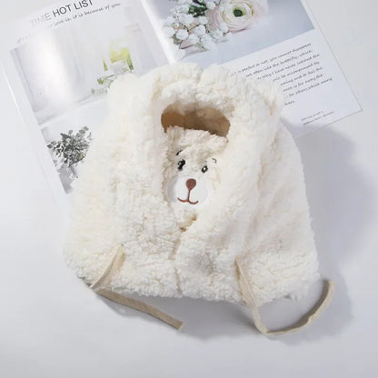 Kawaii Bear Ears Winter Beanie with Warm Mask 🌟❄️