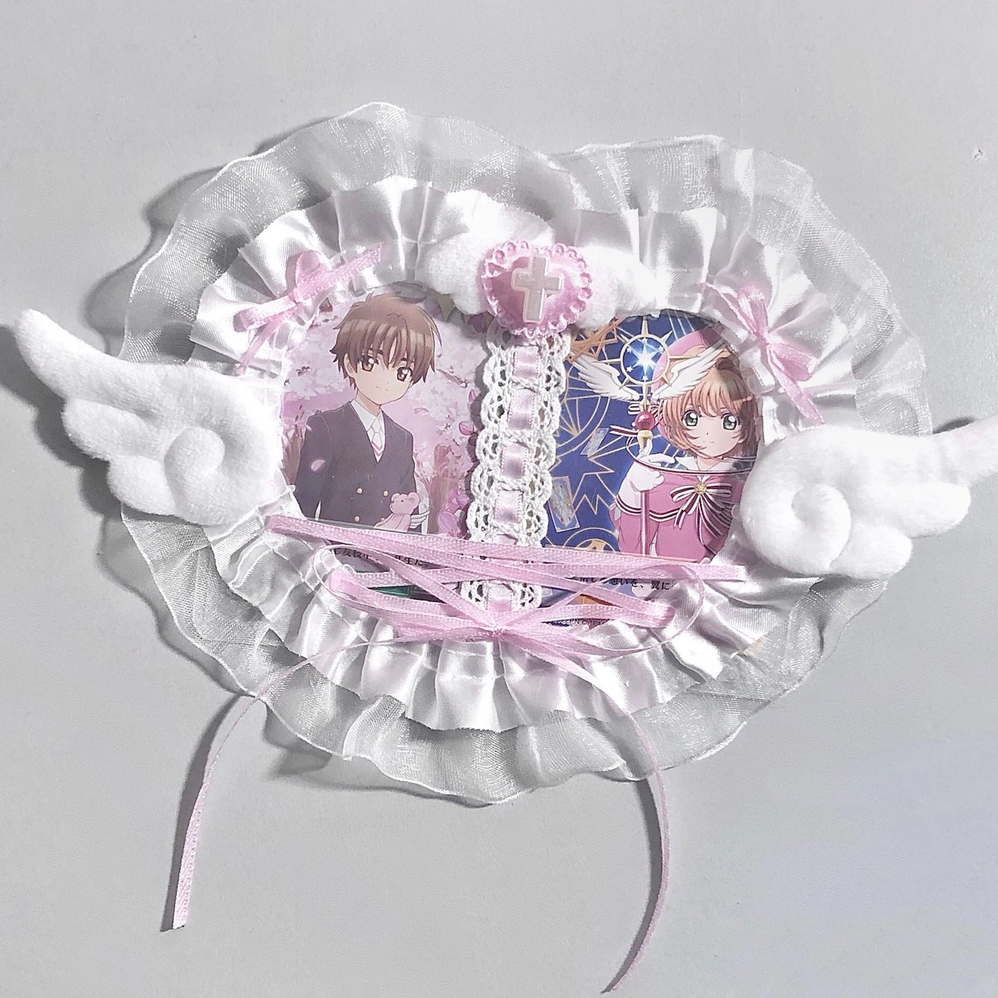Pastel Lace Photocard Holder Duo Display Case For 3 Inch Cards 💕🎀