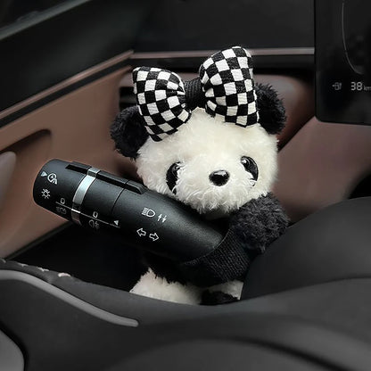 Kawaii Plush Puppy Wiper Accessory 🐶✨ Cute Bowknot Dog Car Decoration for Whimsical Interiors!