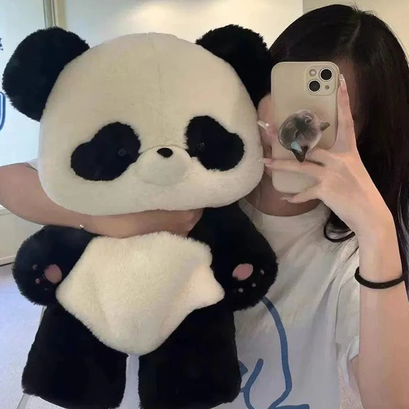 Adorable Panda Plush Backpack 🐼💕 | Kawaii Cartoon School Bag for Girls 🎒✨