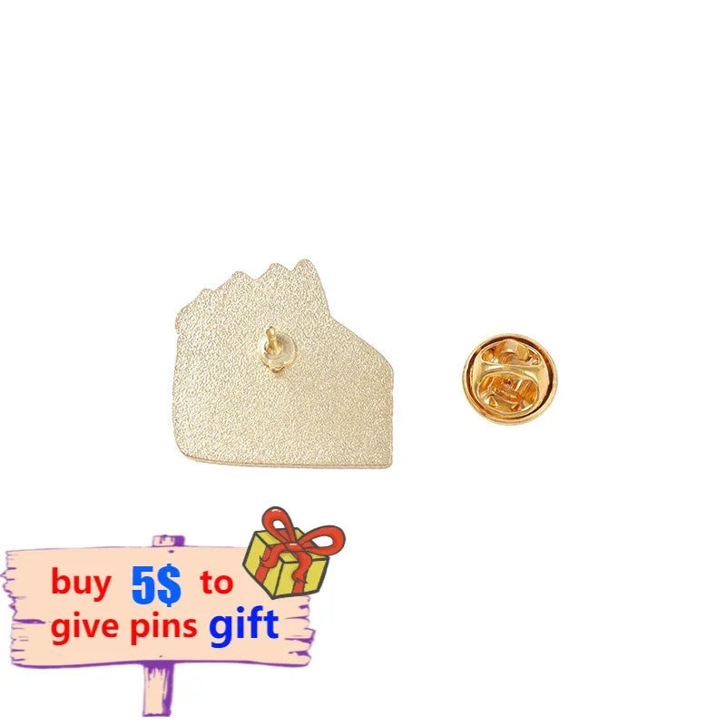 Kawaii Rainbow Dessert Enamel Pin 🍰🍦 Cute Cake & Ice Cream Brooches for Bags & Clothes 🎀✨ Perfect Gift for Friends & Kids!