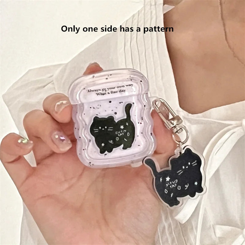 🌟 Adorable Cat Vibes! 🐾 Soft Silicone AirPods Pro 2nd Protective Case 🐱✨ Fun Cartoon Cover for AirPods 1, 2, 3 & Pro! 🎧💕 - Pixie Quill