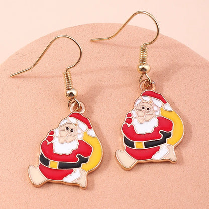 Whimsical Christmas Drop Earrings For Women Tree Deer Santa Dangle Jewelry 🎄✨