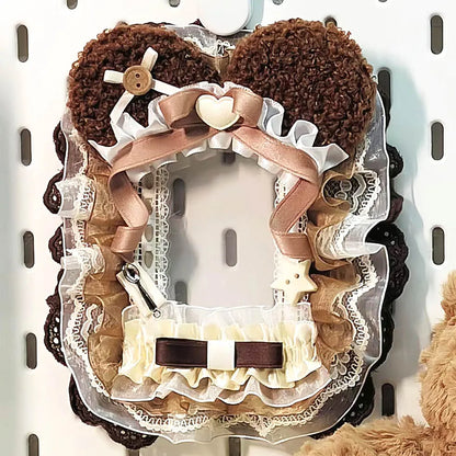 Purple Lace Card Sleeve 3 Inch Kpop Photo Card Protector Holder Star Display 💜✨