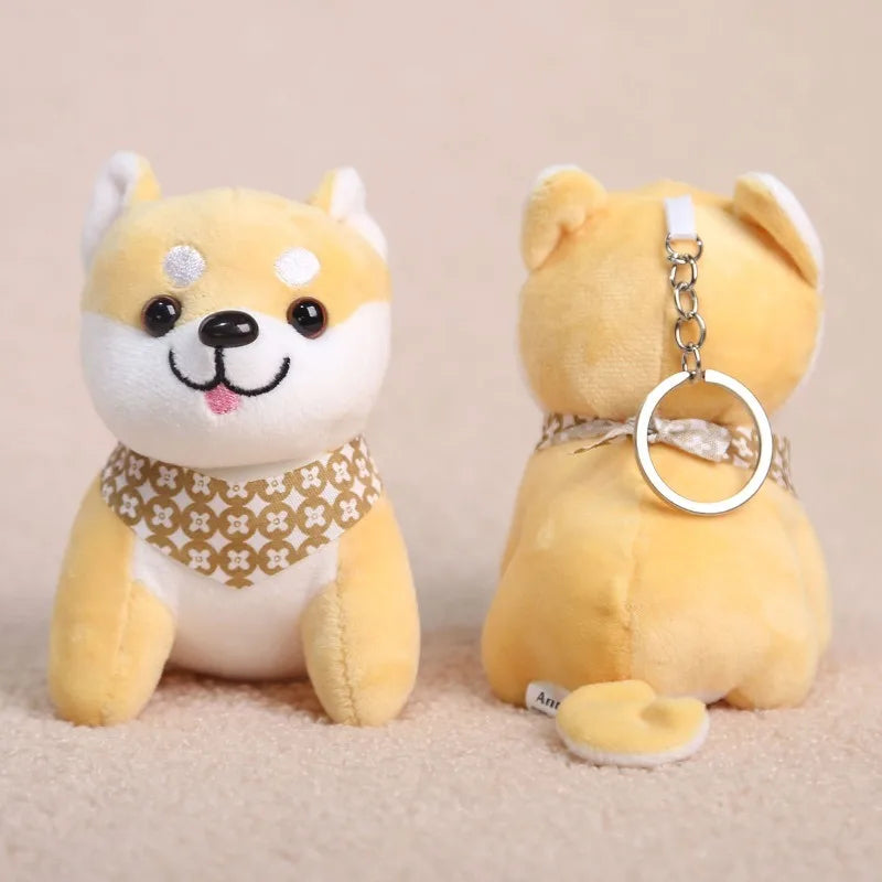 Adorable Shiba Inu Plush Keychain 10 Cm Cute Toy Pendant 🐶🎀