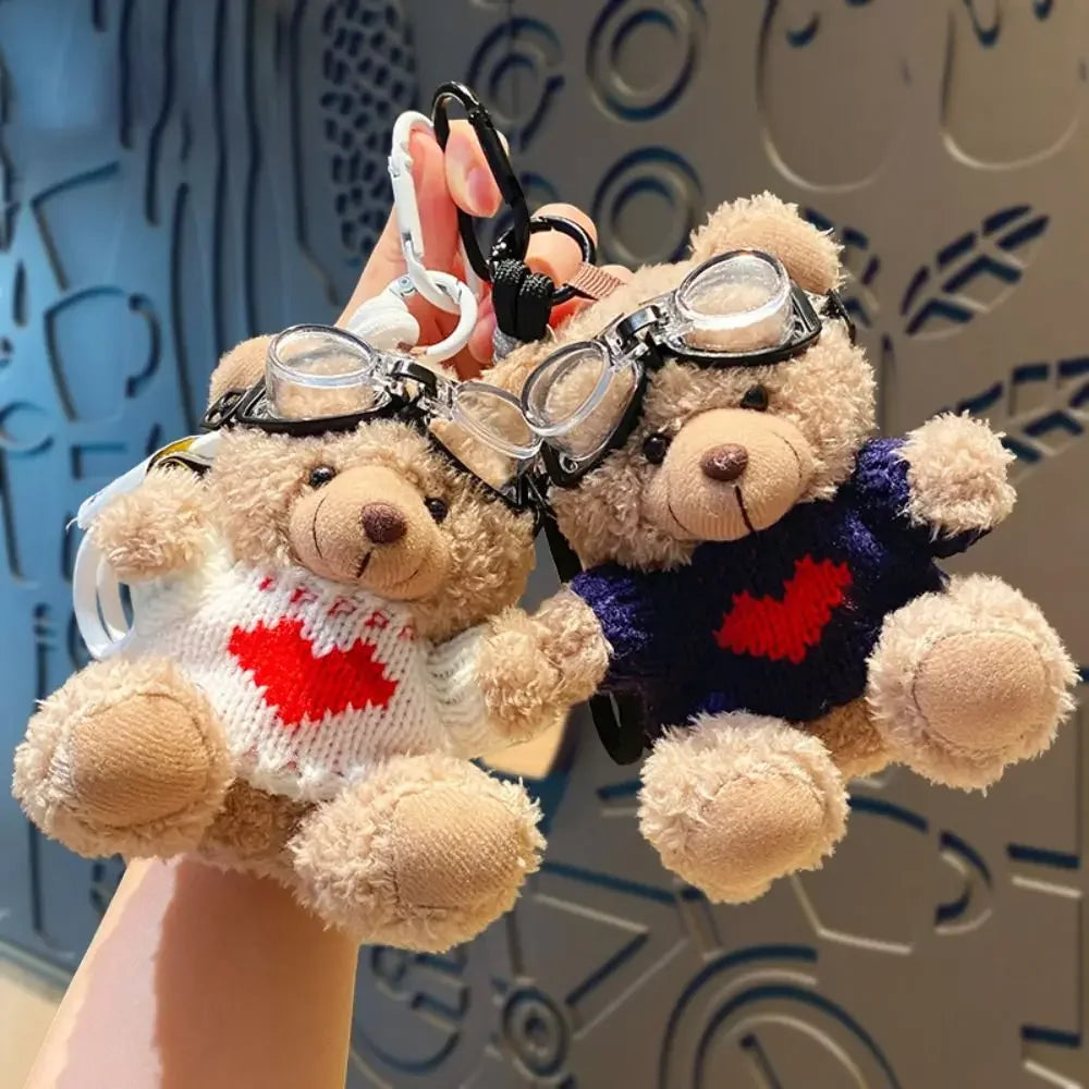 Brown Bear Plush Pendant Bag Charm Cute Hangings for Bags 🐻🧸