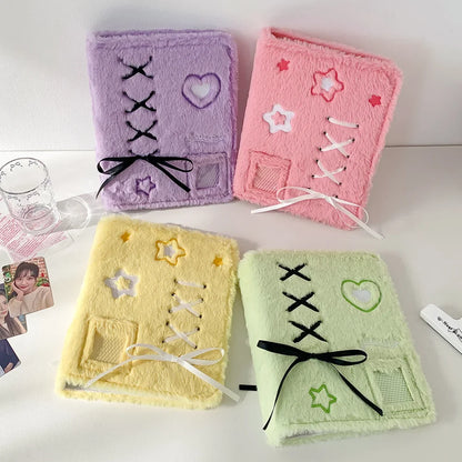 Pastel Plush A5 Binder Album Cute Photo Card Organizer Diary Notebook 📔💖
