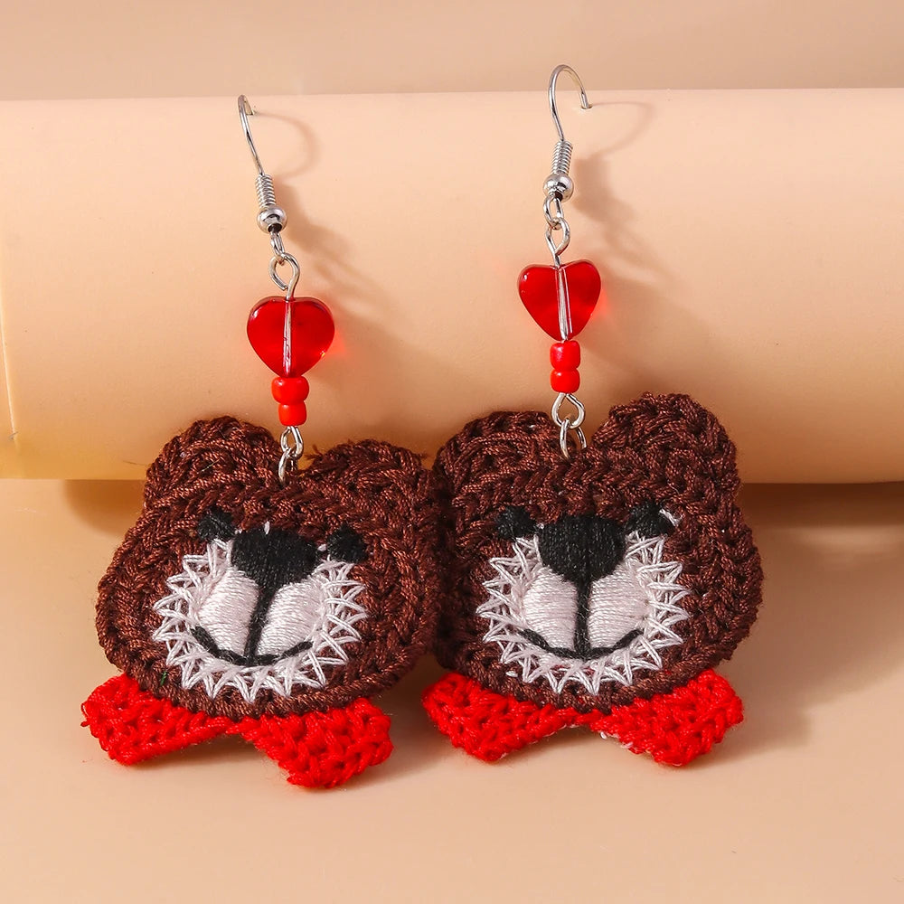 Whimsical Christmas Elk Earrings For Women And Girls Handmade Dangle Jewelry 🦌🎄