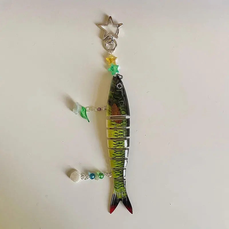 Whimsical Handmade Fish Keychain 🎣🐟✨