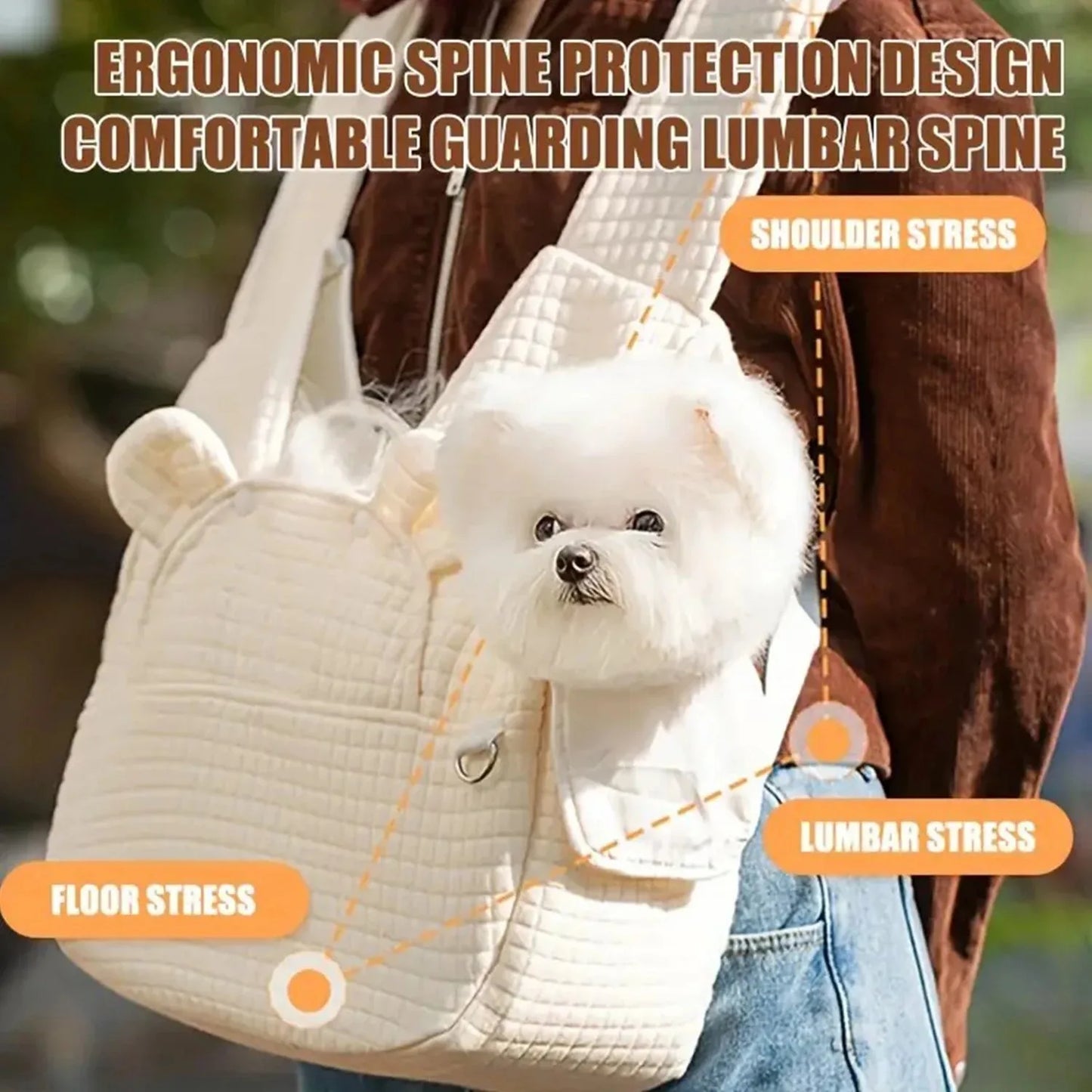 Kawaii Cozy Pet Backpack 🐶💕 | Large Capacity Travel Carrier for Small Dogs & Cats 🐱✨