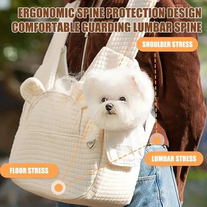 Kawaii Cozy Pet Backpack 🐶💕 | Large Capacity Travel Carrier for Small Dogs & Cats 🐱✨