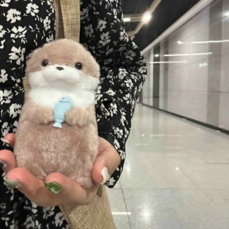 Otterly Adorable Fishy Friends Plush Keychain 🦦💖🐟 | Perfect for Your Bag & Gifting! 🎁✨ - Pixie Quill