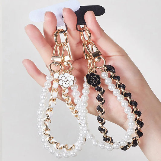 Cute Pearl Doll Phone Lanyard With Bead Chain Anti Loss SJGS19 📱🎀