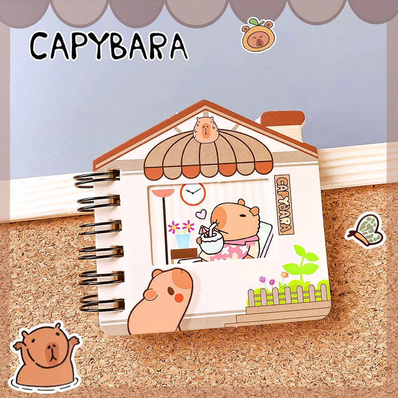 🐾 Adorable Capybara Notebook 📚 - Fun Mini Diary for Kids ✏️✨ - Pixie Quill