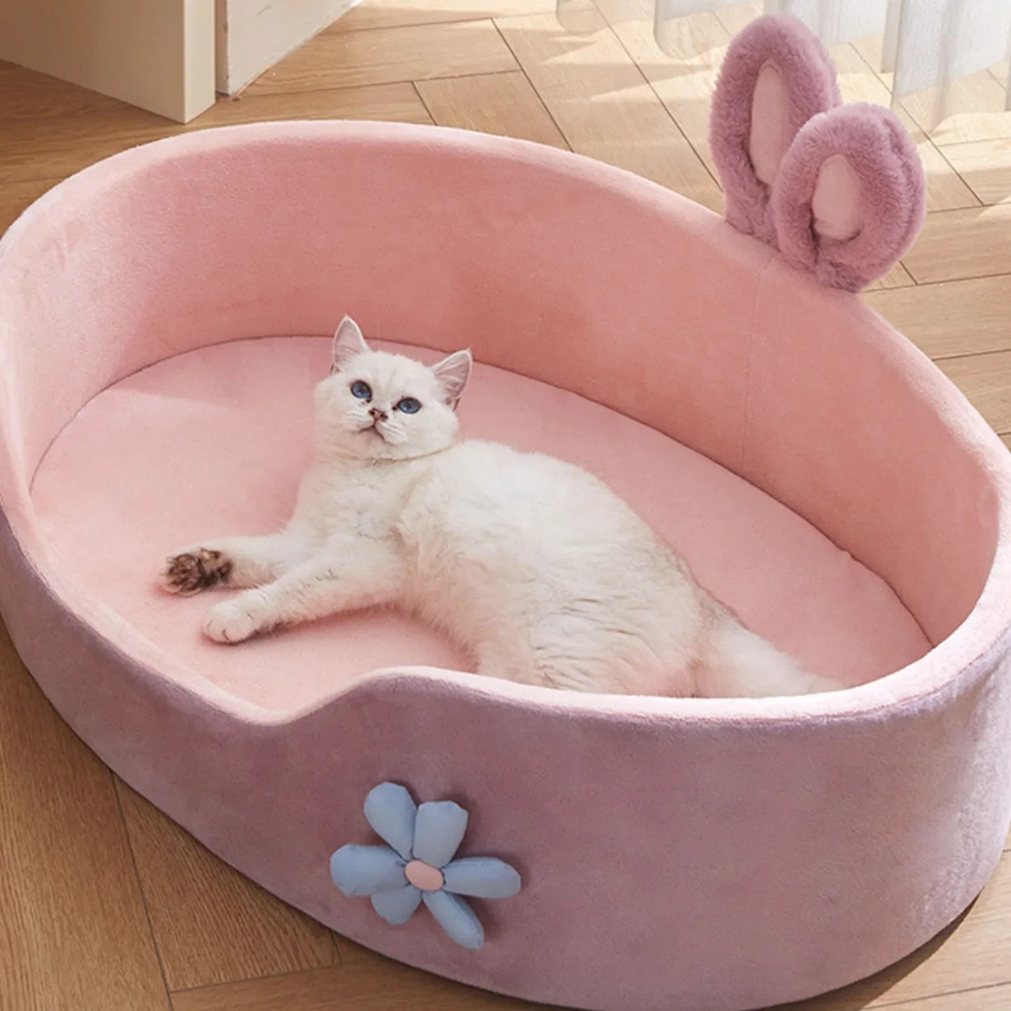 Soft Pet Bed Detachable Washable For Dogs Cats All Season Cozy Mat 🐾