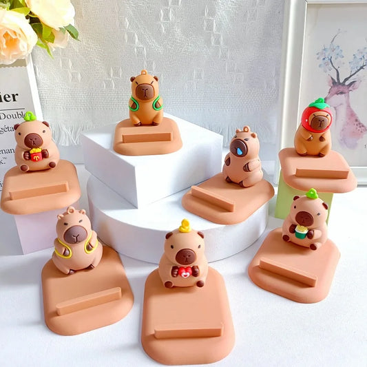 Kawaii Capybara Phone Holder 🐾 | Adorable Handmade Desk Toy 🎁 | Perfect Gift for Kids & Collectors! 🌟