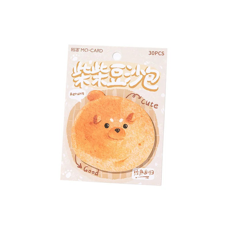 🐾 Adorable Animal Toast Sticky Notes - 30 Sheets of Cuteness for Your Planner! 🍞✨