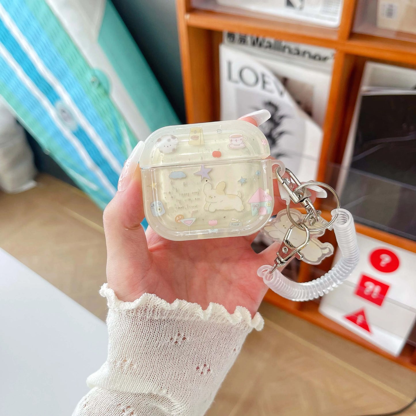 ✨Adorable Cartoon Hearts & Stars 🐶💖 Cute Animal Earphone Case for Apple AirPods! 🎧🌟 - Pixie Quill