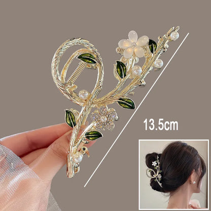 🌸✨ Sweet Floral Durian Hair Claw Clip - Adorable Ponytail Grabber for Trendy Girls! 🌼💖