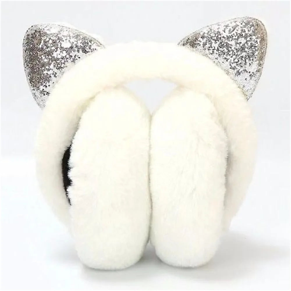 Kawaii Cat Ear Plush Earmuffs 🐾❄️ Cozy Warmth for Girls & Kids!