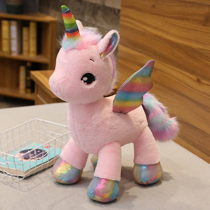 Adorable Kawaii Unicorn Plush 🌈✨ - Soft Pink Horse Dreamy Pillow for Sweet Girls 🎀 | Perfect Gift for Kids & Cozy Home Decor! 🦄💖