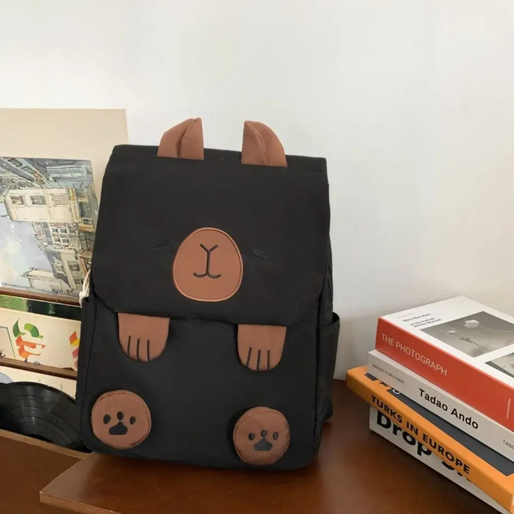 Adorable Kawaii Capybara Backpack 🐾 | Large Capacity Travel Bag 🎒 | Perfect for Students & Couples 💕 | Waterproof Crossbody Handbag 🎁