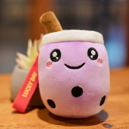 🥤 Bubble Tea Buddy Plush Keychain 🎀 Delightful Boba Companion for Your Bag! 🌟 Perfect Gift for Girls! ✨ - Pixie Quill