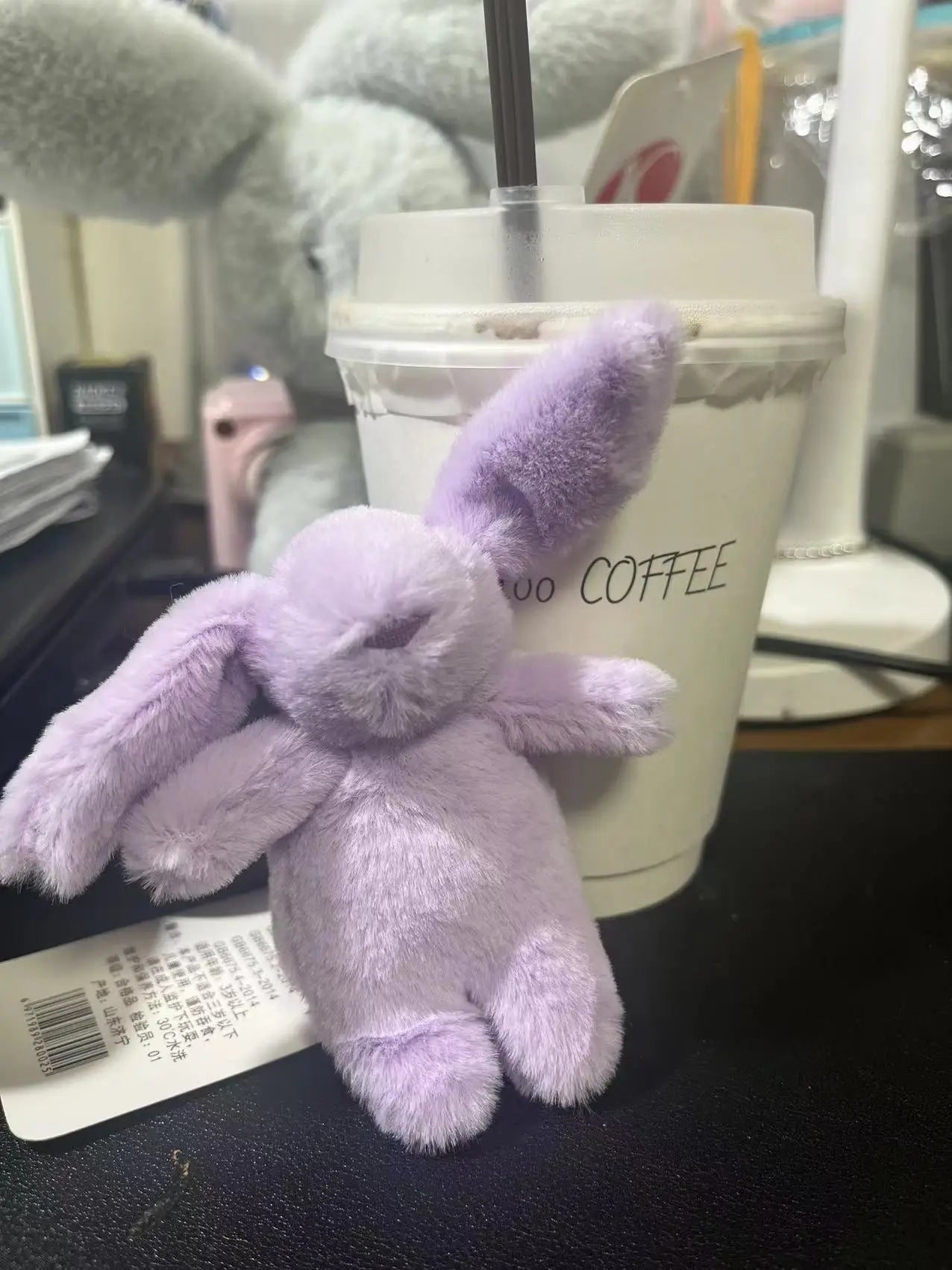 Cute Cartoon Rabbit Keychain With Pom Pom Charm And Bag Accessory 🐰💖