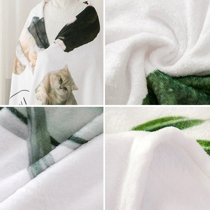 Kawaii Capibara Cuddle Blanket 🐾✨ | King Size Fluffy Fleece for Cozy Winters!