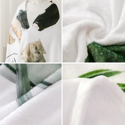 Kawaii Capibara Cuddle Blanket 🐾✨ | King Size Fluffy Fleece for Cozy Winters!