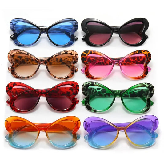 Kawaii Butterfly Shades 🦋✨ | Colorful Cat Eye Sunglasses for Trendy Ladies 🌈👓 | UV400 Protection & Retro Style!