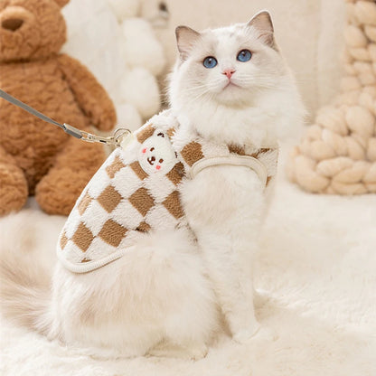 Cozy Cuddle Cardigan for Hairless Cats 🐾✨ - Adorable Sphynx Sweater with Buckle!