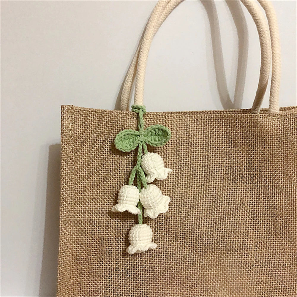 Charming Plush Bell Orchid Keychain 🌸💖 - Adorable Floral Accessory for Your Bags & Gifts! - Pixie Quill