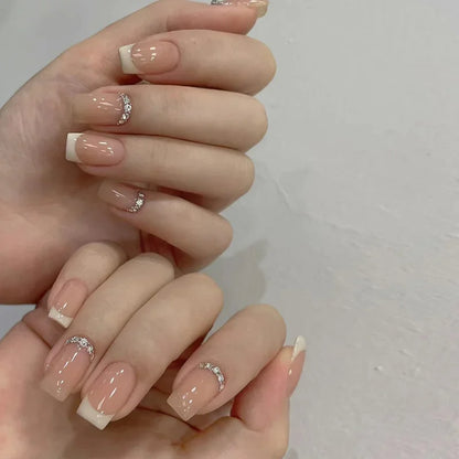 Kawaii 24pcs Pink Butterfly Press-On Nails 🦋💖 | Jelly Gel False Nail Tips for Lovely Girls 🌸✨ with Easy Application Tools